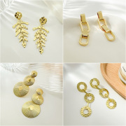 Golden Leaf Earrings #9308