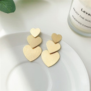 Heart shaped earrings #9315