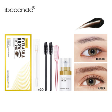 Natural Liquid Eyebrow Dyeing Cream Set Waterproof Quick Drying Fast Tint Easy Dye Gel Mascara Eyelash Styling Makeup Cosmetics #9385