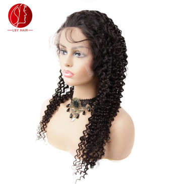 5x5 closure Deep Curly Human Hair Wigs #9366