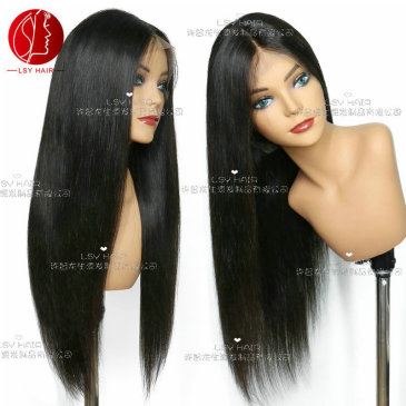 straight human hair 13*4 frontal wig #9330