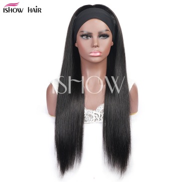 Headband wig human hair