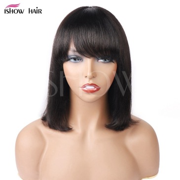 human hair BOB straight Lace wig