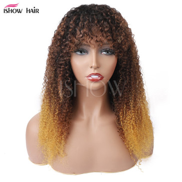 human hair kinky curly wigs